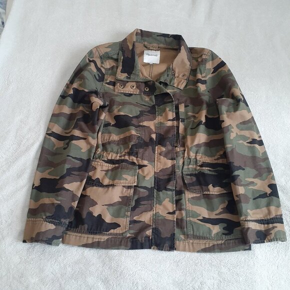 Madewell Women's Size XL Camo Dispatch Canvas Military Jacket - Picture 4 of 14